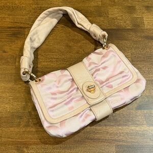 Coach Pink and Cream Parker “Bow” Woman’s Purse Bag Y2K